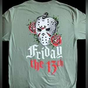 Friday the 13th Men’s colored Green Large T-shirt